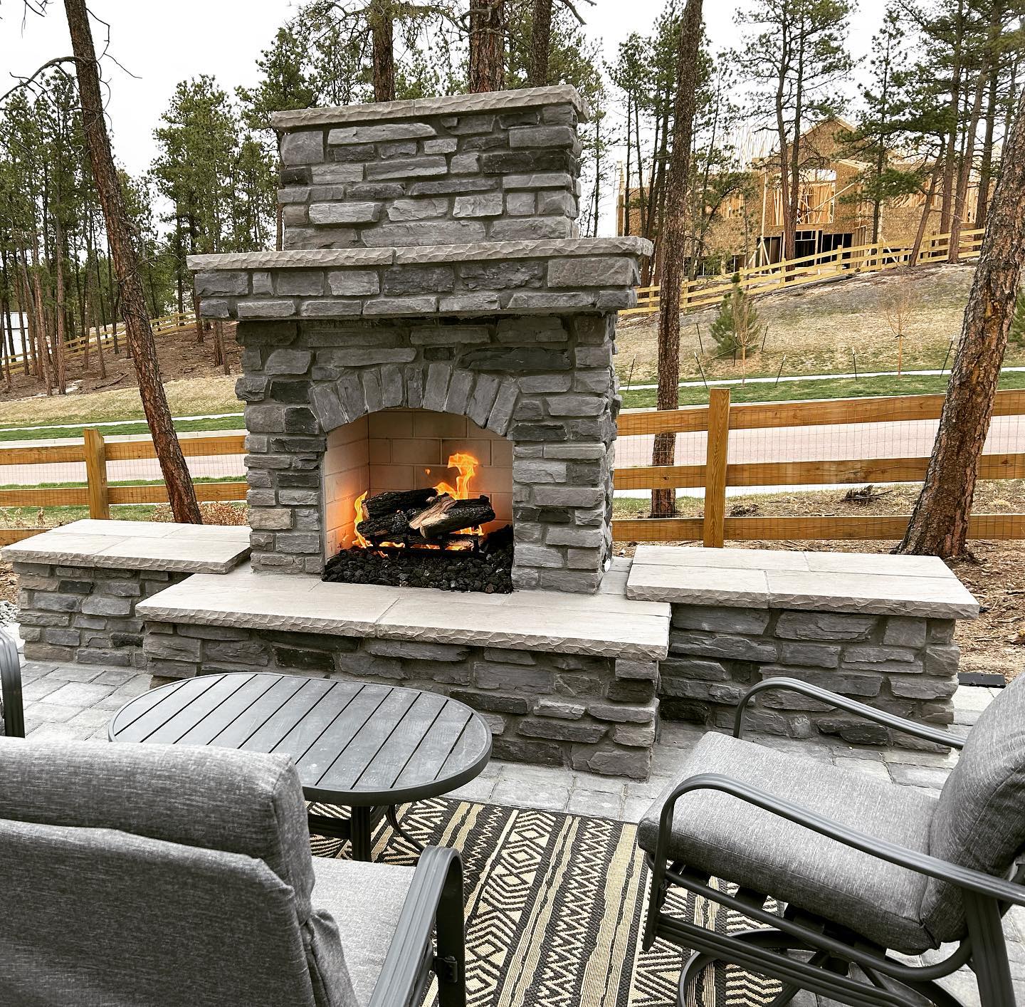 Custom Outdoor Fireplaces Custom Landscaping Colorado Springs